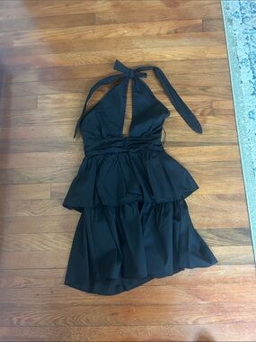 Pants Store Black Halter Dress S